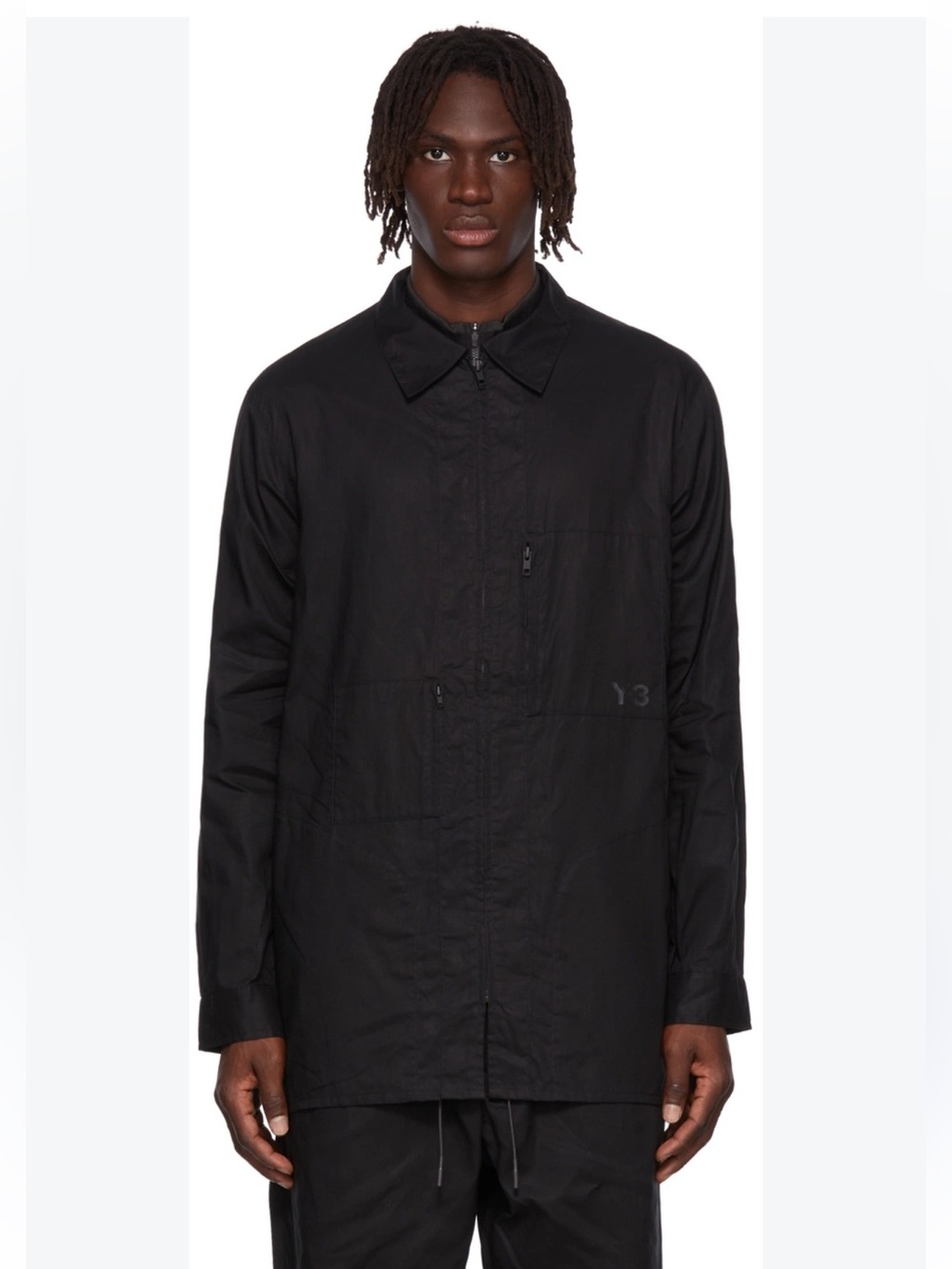 Y-3 Black Lightweight Ripstop Utility Shirt